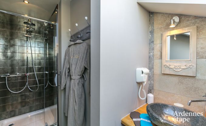 High-end villa in Redu, Ardennes, 9 people, outdoor pool, sauna, steam room, indoor and outdoor jacuzzi, private garden, complete equipment