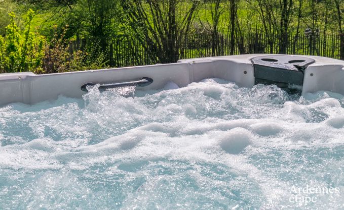 High-end villa in Redu, Ardennes, 9 people, outdoor pool, sauna, steam room, indoor and outdoor jacuzzi, private garden, complete equipment