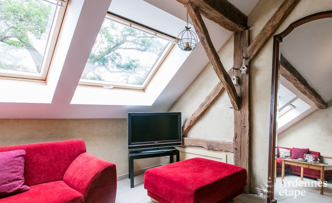 Holiday home in Rendeux, Ardennes, 6 people, 2 bedrooms, private garden, baby equipment, terrace with barbecue