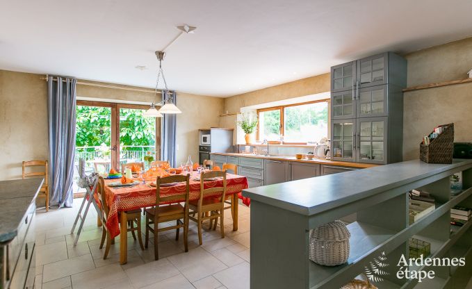 Holiday home in Rendeux, Ardennes, 6 people, 2 bedrooms, private garden, baby equipment, terrace with barbecue