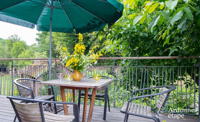 Holiday home in Rendeux, Ardennes, 6 people, 2 bedrooms, private garden, baby equipment, terrace with barbecue