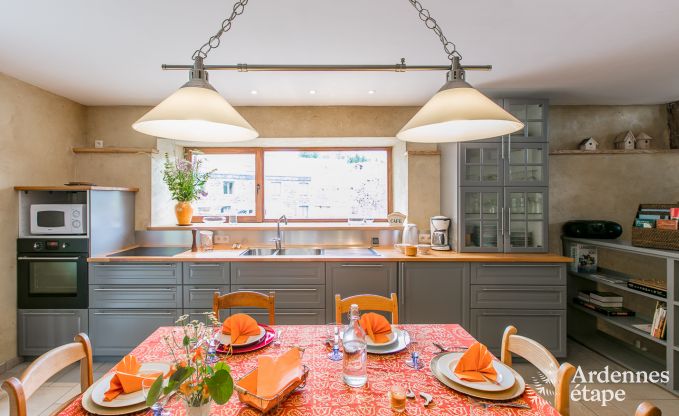 Holiday home in Rendeux, Ardennes, 6 people, 2 bedrooms, private garden, baby equipment, terrace with barbecue