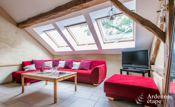 Holiday home in Rendeux, Ardennes, 6 people, 2 bedrooms, private garden, baby equipment, terrace with barbecue