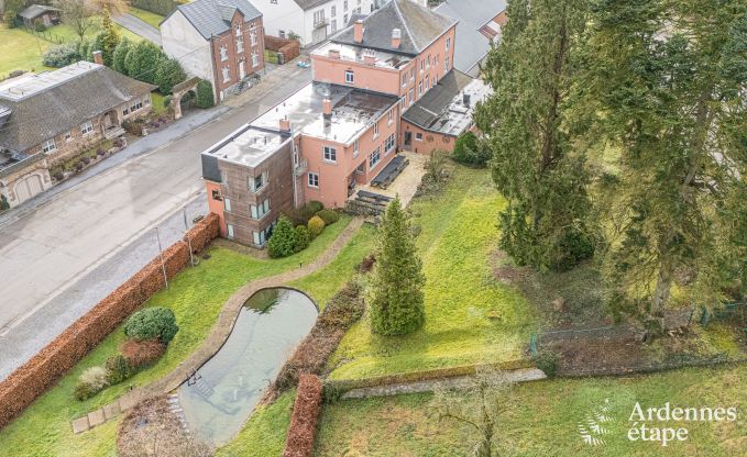 High-end holiday home for 32 people in Rochefort with private bathrooms and natural swimming pool