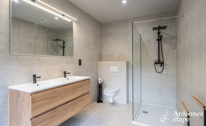 High-end holiday home for 32 people in Rochefort with private bathrooms and natural swimming pool