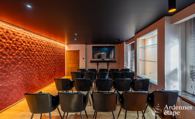 High-end holiday home for 32 people in Rochefort with private bathrooms and natural swimming pool