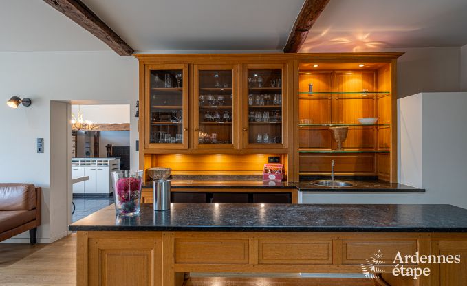 High-end holiday home for 32 people in Rochefort with private bathrooms and natural swimming pool