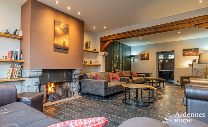 High-end holiday home for 32 people in Rochefort with private bathrooms and natural swimming pool