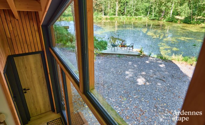 Remote chalet by pond in Saint-Hubert, Ardennes