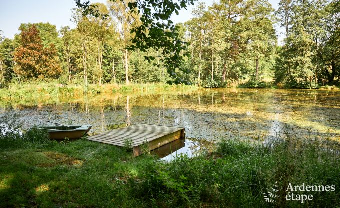 Remote chalet by pond in Saint-Hubert, Ardennes