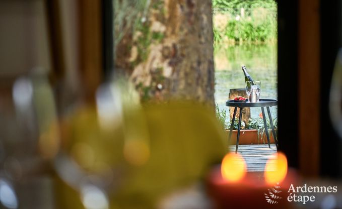 Remote chalet by pond in Saint-Hubert, Ardennes