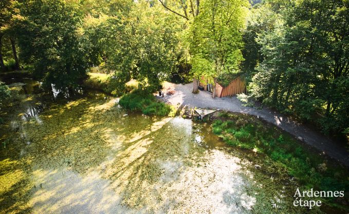 Remote chalet by pond in Saint-Hubert, Ardennes