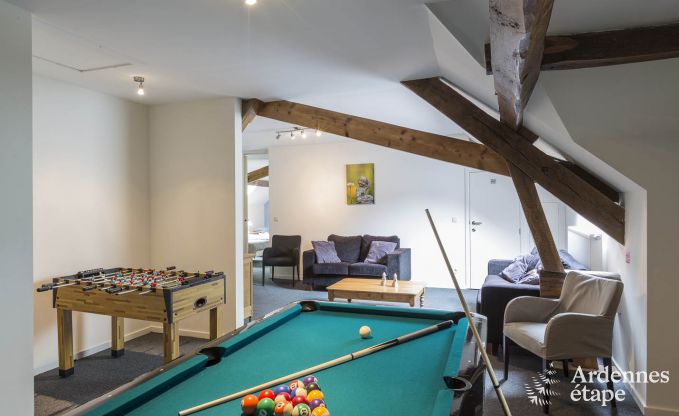 Large group accommodation for 19 pers. with game room in Saint-Hubert