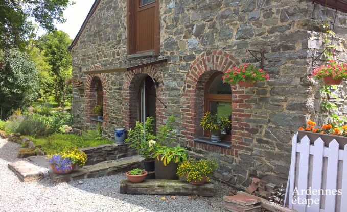 A holiday home in the Ardennes in a converted water mill, to rent, for four people.