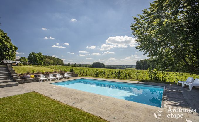 Holiday home for 8 persons with an outdoor pool in the Ardennes (Saint-Hubert)