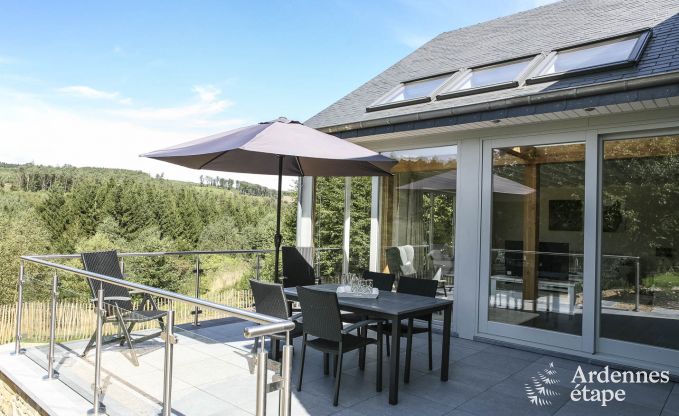 3-star rental holiday cottage with superb view on woods of Sainte-Ode