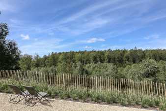 3-star rental holiday cottage with superb view on woods of Sainte-Ode