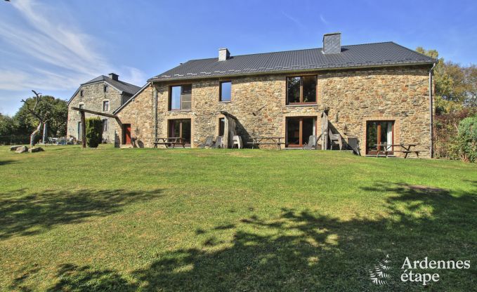 Holiday home in Sainte-Ode: haven of peace for 8 people with terrace and garden in the Ardennes