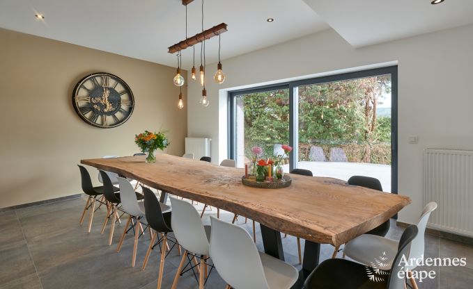 Holiday home Sippenaeken: charming accommodation for 15 people with jacuzzi and private garden in the Ardennes