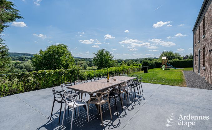Holiday home Sippenaeken: charming accommodation for 15 people with jacuzzi and private garden in the Ardennes