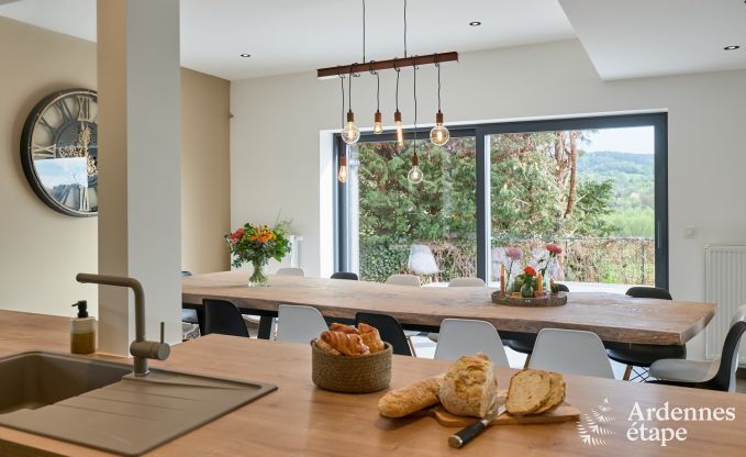 Holiday home Sippenaeken: charming accommodation for 15 people with jacuzzi and private garden in the Ardennes