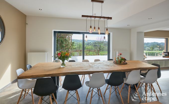 Holiday home Sippenaeken: charming accommodation for 15 people with jacuzzi and private garden in the Ardennes