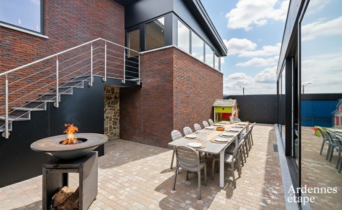 Ultramodern villa in Somme-Leuze for 12 persons with indoor swimming pool, sauna and private garden