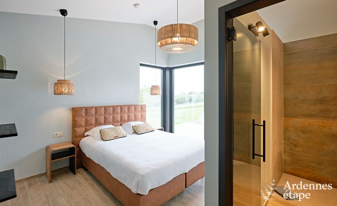 Ultramodern villa in Somme-Leuze for 12 persons with indoor swimming pool, sauna and private garden