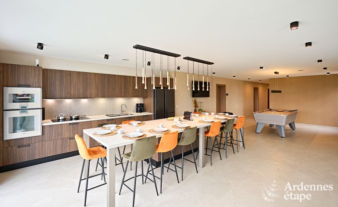 Ultramodern villa in Somme-Leuze for 12 persons with indoor swimming pool, sauna and private garden