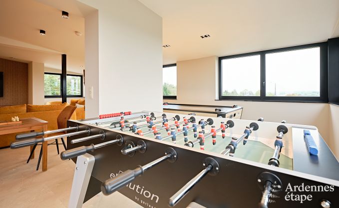 Ultramodern villa in Somme-Leuze for 12 persons with indoor swimming pool, sauna and private garden