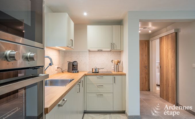 Cozy chalet in Somme-Leuze: Scandinavian stay for families with children and pets