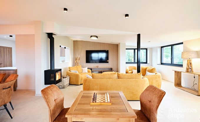Ultramodern villa in Somme-Leuze for 12 persons with indoor swimming pool, sauna and private garden