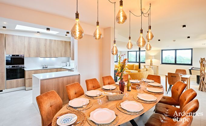 Ultramodern villa in Somme-Leuze for 12 persons with indoor swimming pool, sauna and private garden