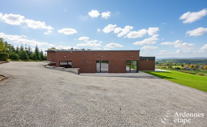 Ultramodern villa in Somme-Leuze for 12 persons with indoor swimming pool, sauna and private garden