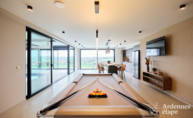 Ultramodern villa in Somme-Leuze for 12 persons with indoor swimming pool, sauna and private garden