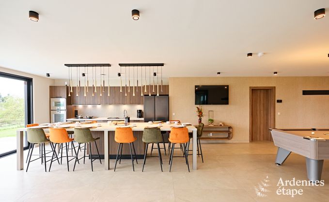 Ultramodern villa in Somme-Leuze for 12 persons with indoor swimming pool, sauna and private garden