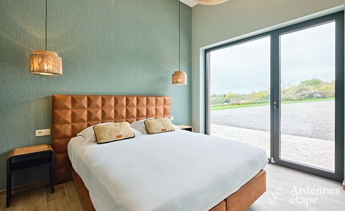 Ultramodern villa in Somme-Leuze for 12 persons with indoor swimming pool, sauna and private garden