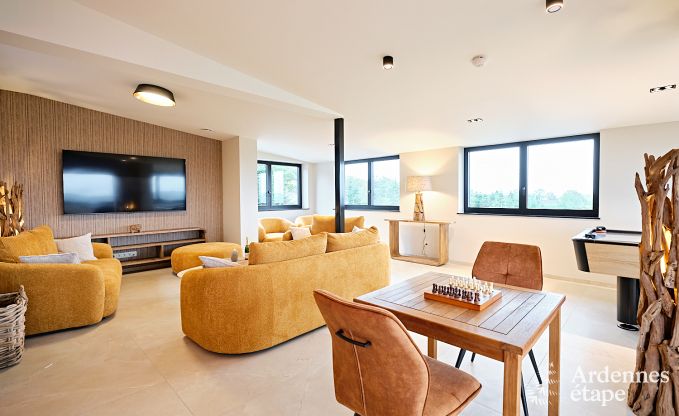 Ultramodern villa in Somme-Leuze for 12 persons with indoor swimming pool, sauna and private garden