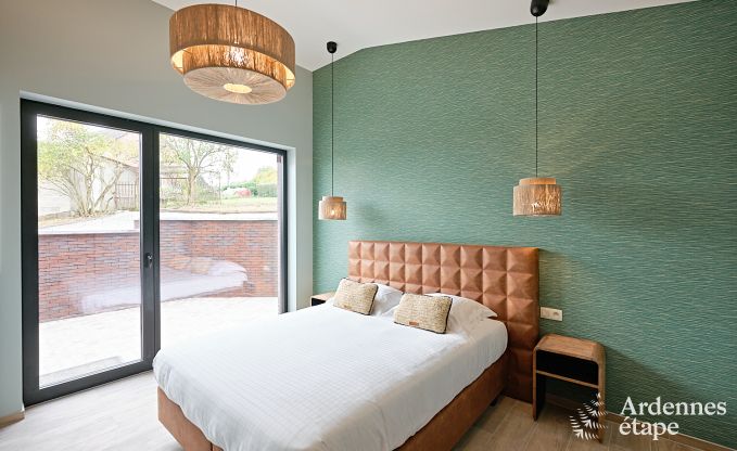 Ultramodern villa in Somme-Leuze for 12 persons with indoor swimming pool, sauna and private garden