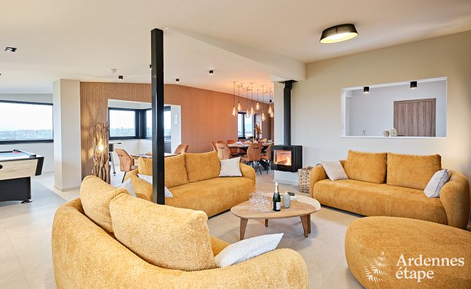 Ultramodern villa in Somme-Leuze for 12 persons with indoor swimming pool, sauna and private garden