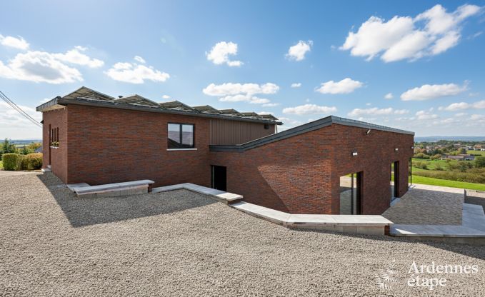 Ultramodern villa in Somme-Leuze for 12 persons with indoor swimming pool, sauna and private garden