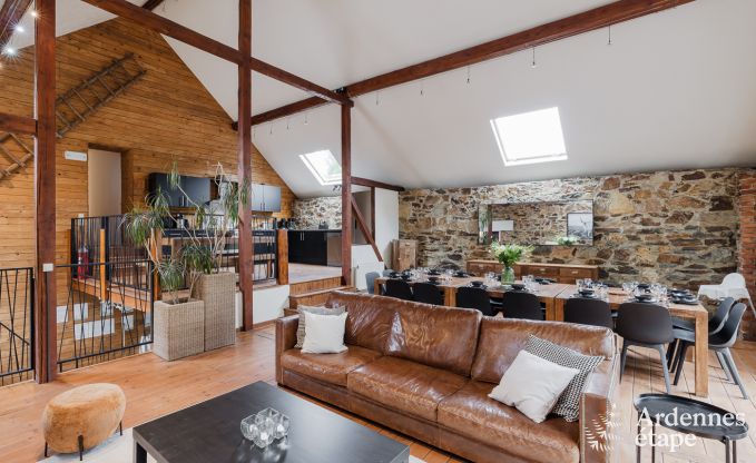 Holiday cottage in Sourbrodt for 15 persons in the Ardennes
