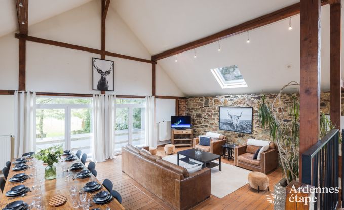 Holiday cottage in Sourbrodt for 15 persons in the Ardennes