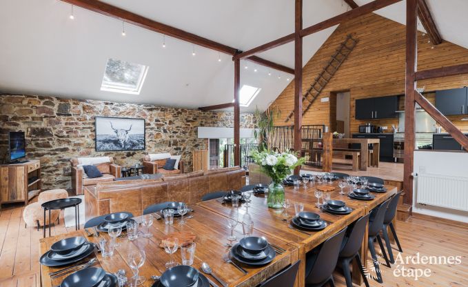Holiday cottage in Sourbrodt for 15 persons in the Ardennes