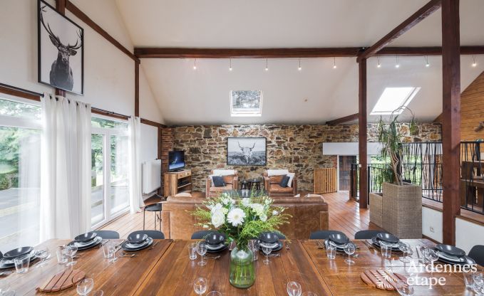 Holiday cottage in Sourbrodt for 15 persons in the Ardennes