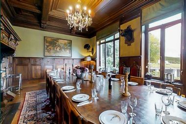 Luxury castle in the Ardennes for 28 people in Stavelot with sauna, jacuzzi, and playground