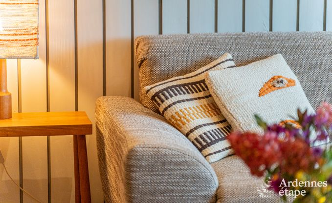 Chalet for 4 people in Stavelot with jacuzzi, wood stove and private terrace