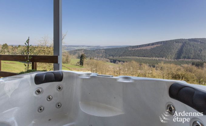 Holiday cottage on the hills of Stavelot with jacuzzi and infrared sauna
