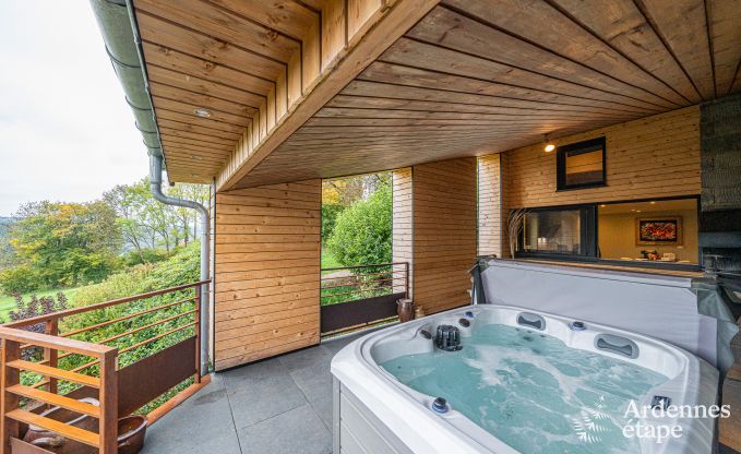 Chalet for 4 people in Stavelot with jacuzzi, wood stove and private terrace