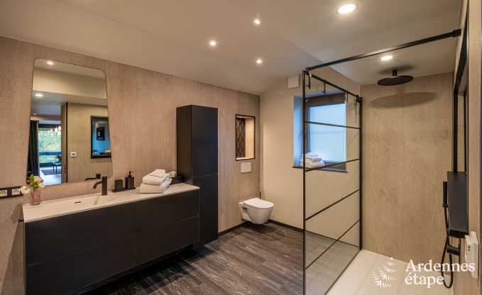 Chalet for 4 people in Stavelot with jacuzzi, wood stove and private terrace